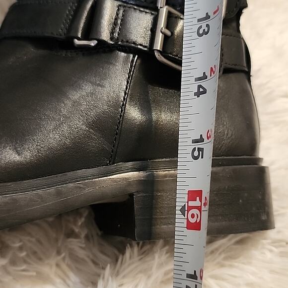 SAM EDELMAN FREDA TALL LEATHER RIDING BOOTS WOMENS SIZE 8.5 BLACK - Picture 9 of 16